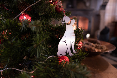 German Shepherd in Santa Hat - Decorations for Life